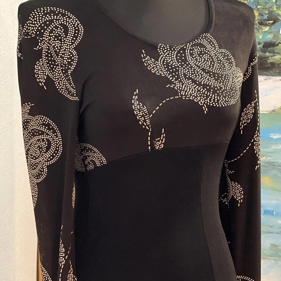 🔥VTG Yumi Mazao Paris, Gorgeous BodCon,Front-Split Dress, Perfect, Size 8 - Picture 6 of 16